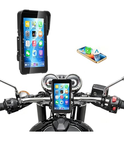 Amazon.co.jp: 【超薄型+USB給電可能】バイク用 スマートモニター